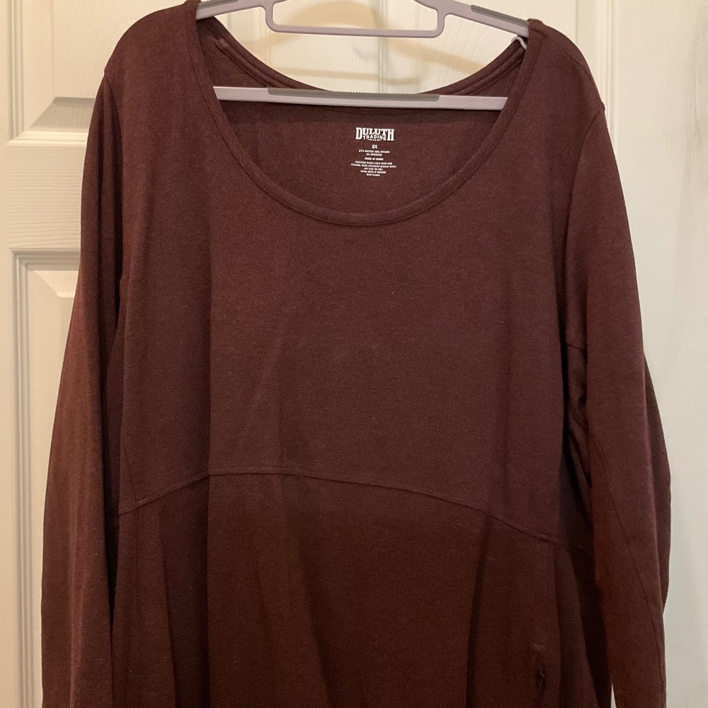 Duluth - 3X Women’s Heavyweight Sheath Dress with Zip Pocket